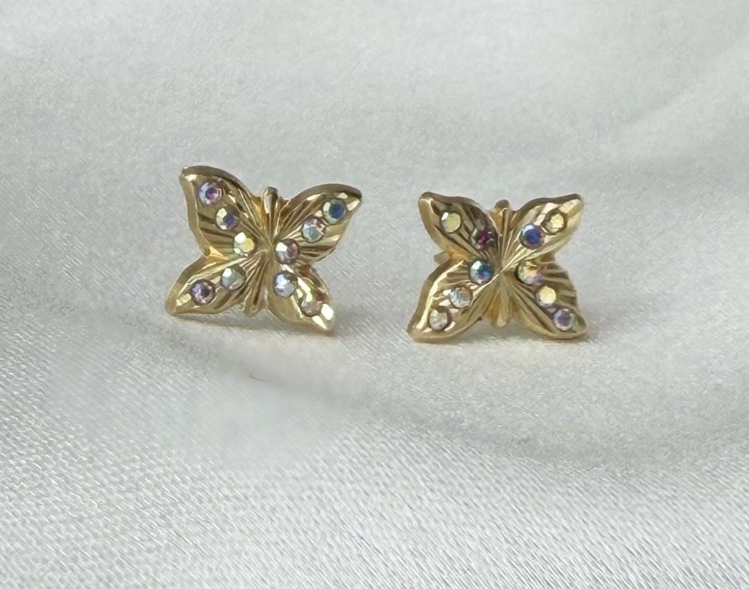 Butterfly Earrings in 14K  Gold